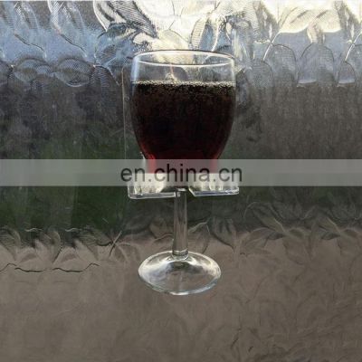 Bathtub & Shower clear wine acrylic cup Holder caddy