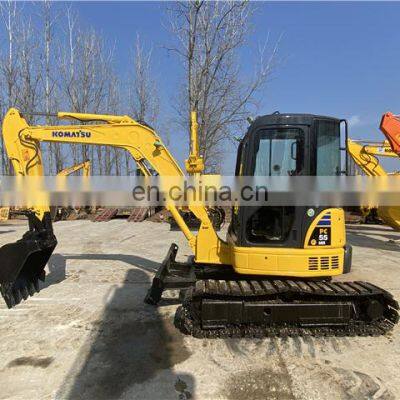 Used komatsu pc55 excavator with rubber pad , Komatsu pc55 rubber crawler , komatsu 55 backhoe for sale