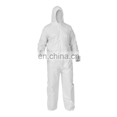 Factory supply breathable disposable workwear summer coverall with collar or hood