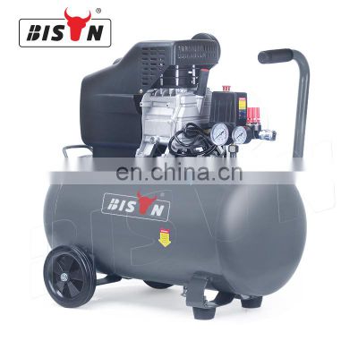 Bison China 120V Lubricated Direct Driven Air Compressor 50L 60Hz Portable 2.5Hp Air Compressor Direct Driven Oil Lub