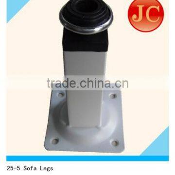 25mm adjustable square tube sofa leg for furniture 25-5