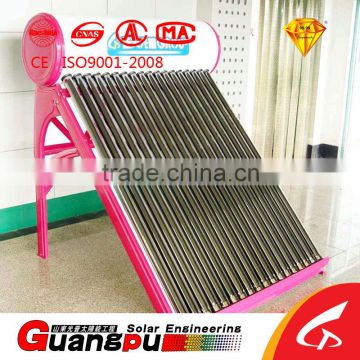 compact evacuated tube solar water heater