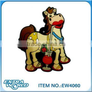 cartoon horse pvc refrigerator magnet