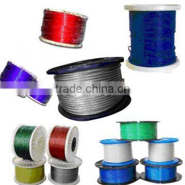 Factory supply pvc coated galvanized steel cable