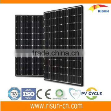 J: Risun mono 250W solar panel ISO,TUV,CE,UL