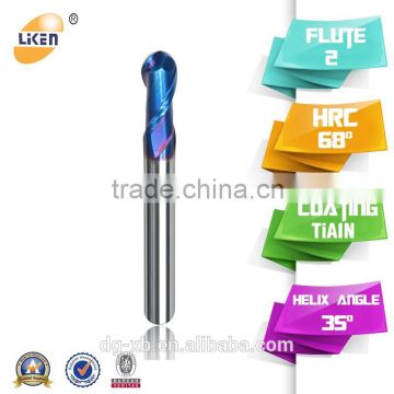 Liken700 High Quality CNC Tool Solid Tungsten Carbide 2-4 Flutes Flat And Ball Nose Tapered End Mill Carbide