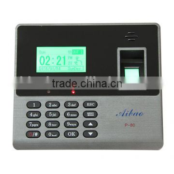 Aibao Biometric fingerprint time clock/ biometric fingerprint time attendance software