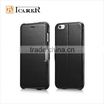 for iPhone6 plus 5.5 inch leather case,icarer genuine leather walet case with stand function                        
                                                Quality Choice