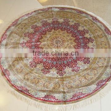 Silk round flooring carpet