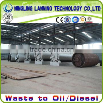 2013 newest scrap tyre pyrolysis oil machine for sale