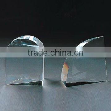 Pure crystal block with engraved for crystal trophy and award (R-0255)