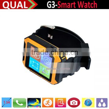 2015 new wrist OGS G2 waterproof wrist watch mobile phone ,IOS and android smart watch phone C