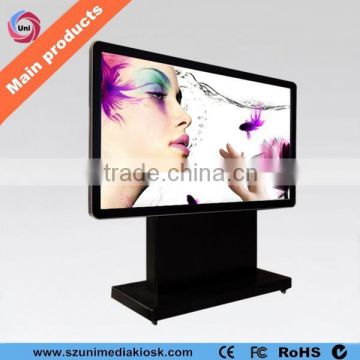 Large size internet 55 inch HD floor stand touch screen landscape interactive kiosk