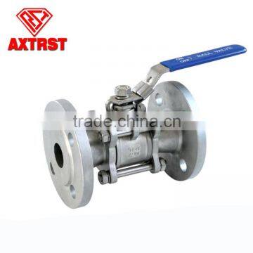 three piece stainless steel flange ball valve