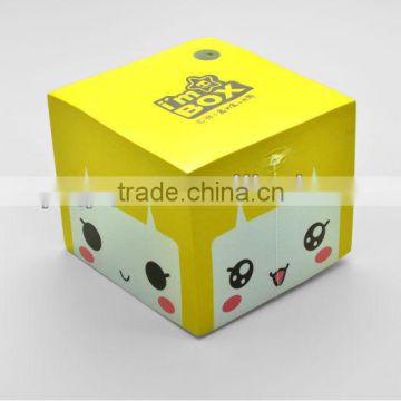 Custom printed paper sticky note cube