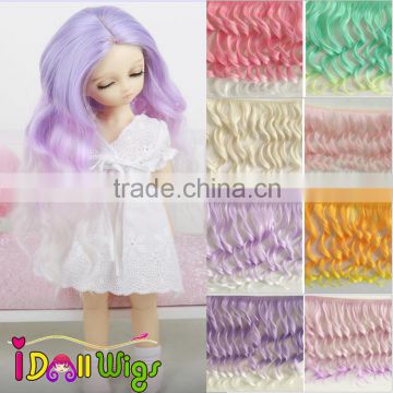 New Arrival 25cm*100cm DIY Hair Extensions Dolls Accessories Curly Weaving