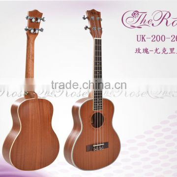 26 inch full sapele ukulele of high quality (UK200-26)