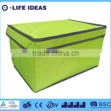 multipurpose high quality non-woven foldable storage box green