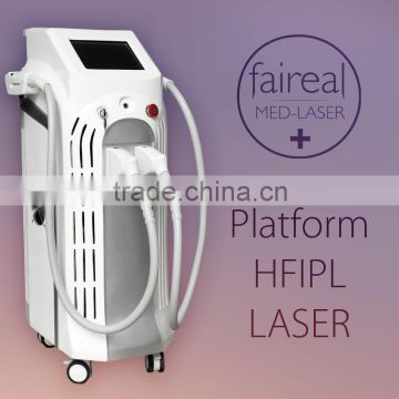 2015 High Quality Beauty Salon Equipment Laser And Ipl Permanent Hair Removal Birthmark Removal