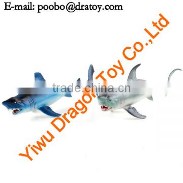 Aquarium plastic shark figurine