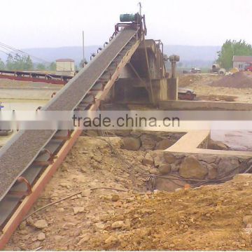Double frame, large capacity and mobile Belt conveyor for crusher