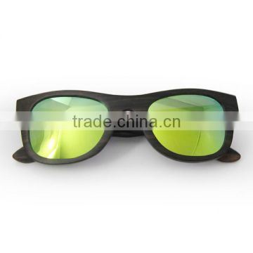 Ebony wood frame mirror lenses wooden sunglasses 2017