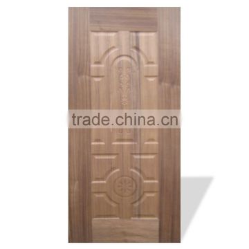 Teak wood veneered 10 panels new design hdf door skin