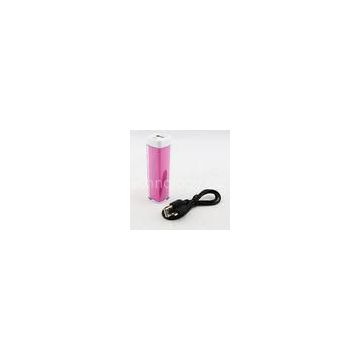 2600mah Pink Emergency Portable USB Phone Charger Universal For HTC
