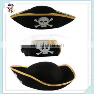 Adult Tricorn Black Pirate Captain Halloween Buccaneer Party Costume Hats HPC-0208
