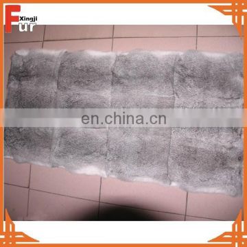 Chinese Factory Wholesale Chinchilla Grey Rabbit Fur Plate