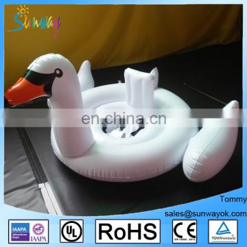 Inflatable White Swan Float For Baby