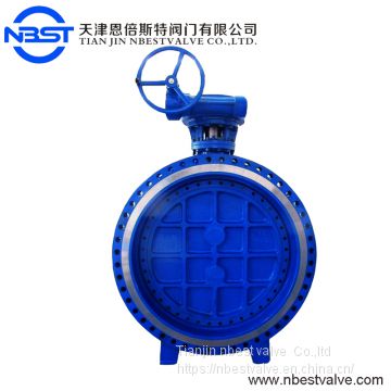 Eccentric Double Flanged / Lug Metal Seat Butterfly Valve Casting