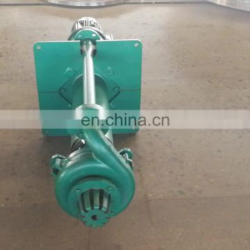 High chrome and rubber liner semi submersible slurry pump