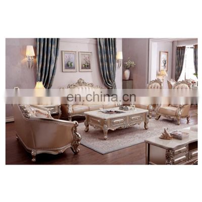 CBMmart antique sofa set wooden vintage royal leather sofa couches living room furniture sofas sets