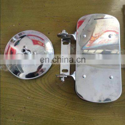 Universal Round Chrome  stainless steel meatal coating  truck Side Mirror