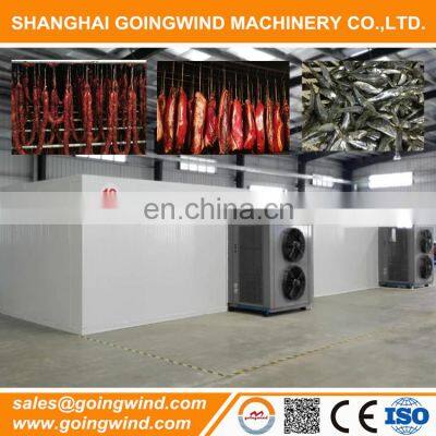 Automatic sausage drying machine auto meat heat pump dryer seafood fish air source dehydrator machinery cheap price for sale