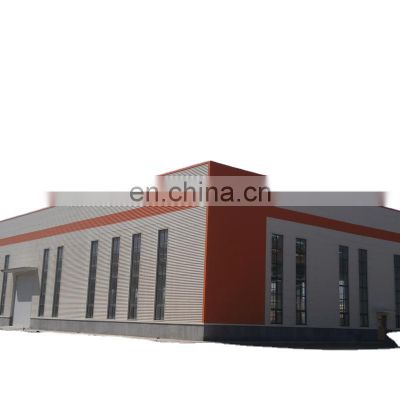 Qingdao prefabricated steel frame metal workshop house building construction for Cameroon