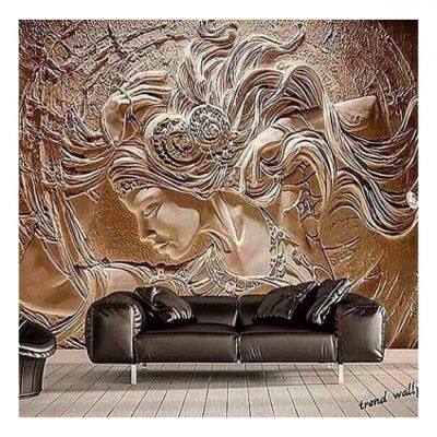 China Supplier Customized Wall Mural 3D 5D 8D 16D Embossed Wall Decoration For Home Tv Background Drop Ship
