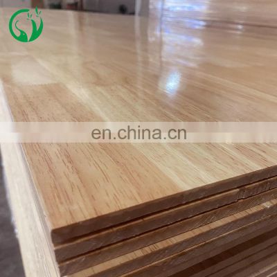 natural wood sheet 25mm rubberwood processing plant primer rubber wood table top stairs Tool table board