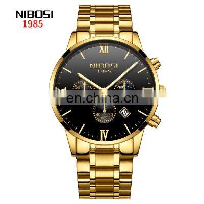 Top Brand Luxury Quartz Watch NIBOSI 2325 Relojes Hombre Stopwatch Mens Watches