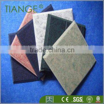 Cinema interior black glass wool face rock wool panel