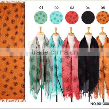 promotional latest design cheap bamboo cotton scarf