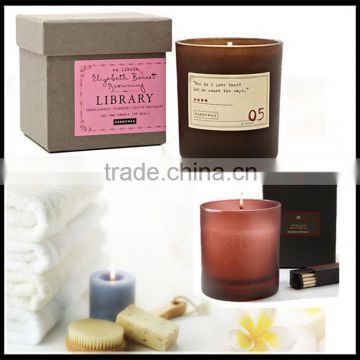 Wholesale scented wax candles in a glass jar