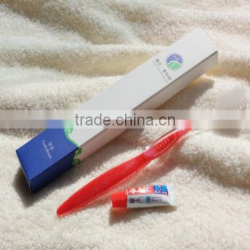 Hot sale cheap disposable hotel toothbrush with 3g toothpaste                        
                                                Quality Choice