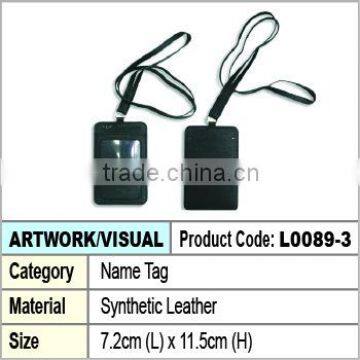 Synthetic Leather Name Tag / ID card holder