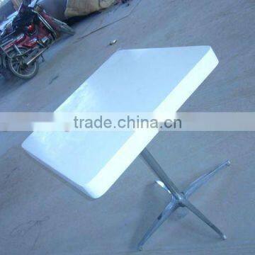 wood and aluminum led bar table