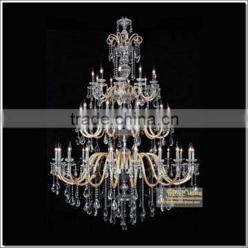 Luxury crystal pendant chandelier expensive lighting MD2548-L20+10+10