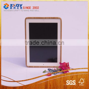 Flip Solid Wood Case for Pad, Wood Hard Cover for Small Tablet