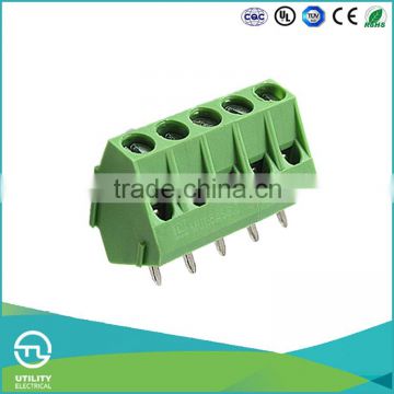 UTL Hot New Products For 2016 European Electrical Plastic PCB Screw Terminal Block Strips Connector 5mm