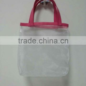 fashion transparent pvc cosmetic bag with zipper